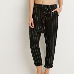 Stripe harem pants